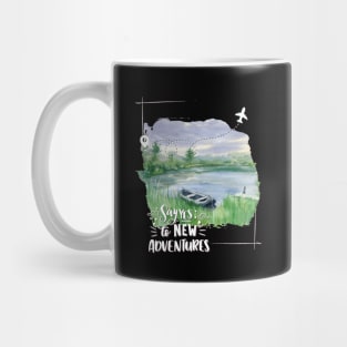 And so the adventure begins mountains nature Explore the world holidays vacation Mug